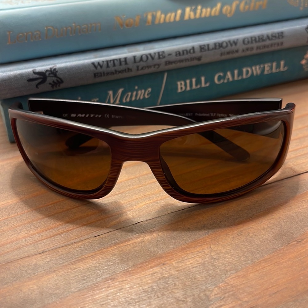 Smith polarized wood grain sunglasses